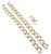 18k Yellow Gold Diamond Set of Two Link Bracelets or a Necklace by Bulgari. *This is the set of two curb link bracelets...
