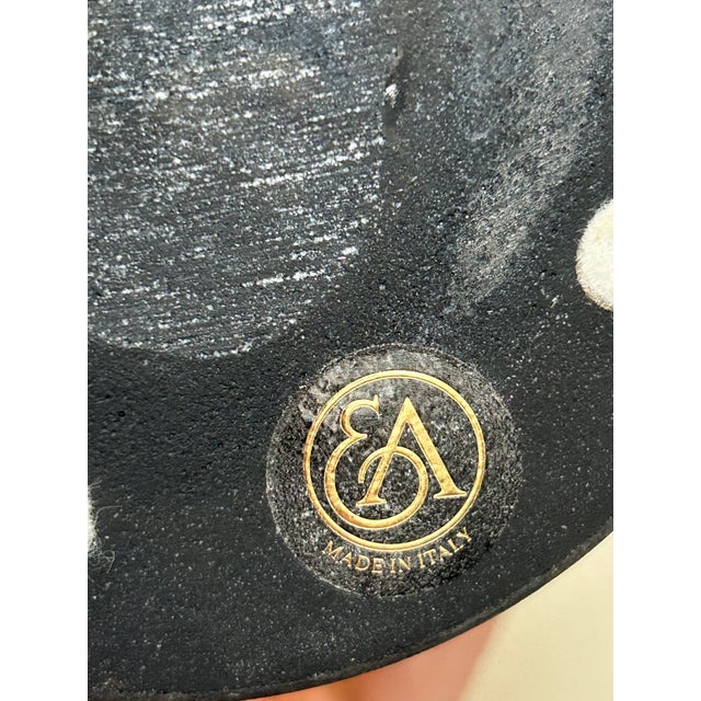 Murano Glass Amphora Scavo Vase Frosted Amber Gold Table Vase Ea Made in Italy For Sale - Image 11 of 12