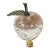 1960s Art Glass Apple With Bubbles Lamp Finial For Sale