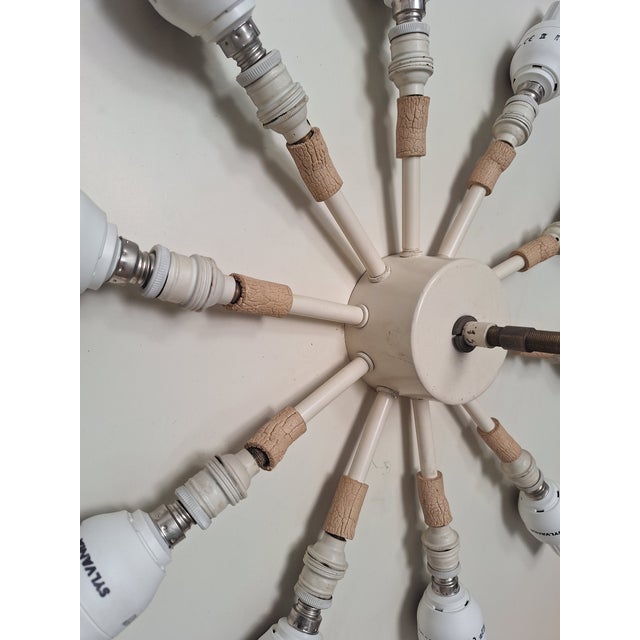 Ceiling Lights in Aluminium and Wired Glass from Stilnovo, 1950s, Set of 2 For Sale - Image 12 of 15