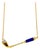Diamond Blue Lapis Lazuli Golf Club Birdie Jewelry 18 Karat Yellow Gold Charm Pendant Necklace For Sale