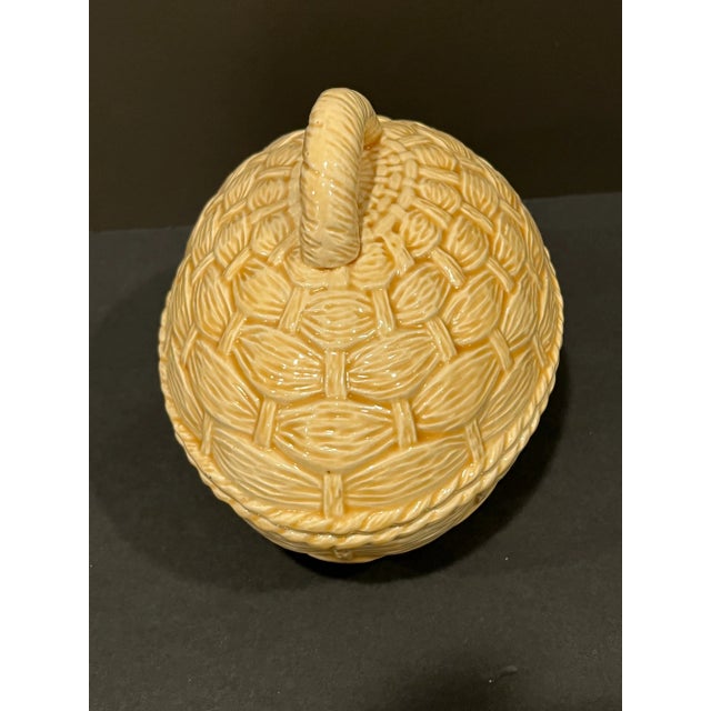 Vintage Egg-Shaped Covered Dish For Sale - Image 4 of 6