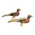 Two Vintage Cloisonne Bird Peacock Figurines For Sale