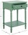 Contemporary Heaven Scalloped 1 Top Drawer Accnt Table in Sage Green For Sale - Image 3 of 10