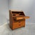 Danish design secretary in high-quality solid teak with a tambour door, writing board that can be folded up and various...