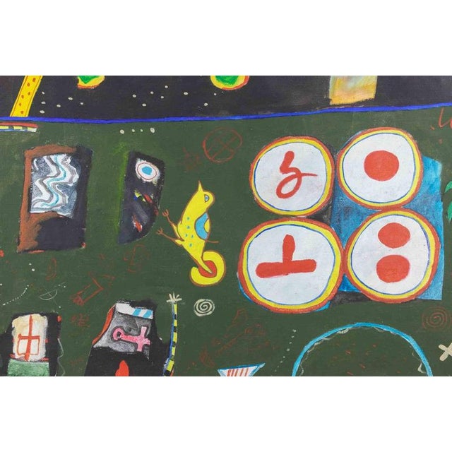 Oil on canvas realized by Martin Bradley in 1972. Hand signed and titled on canvas. Very good condition. This piece is...