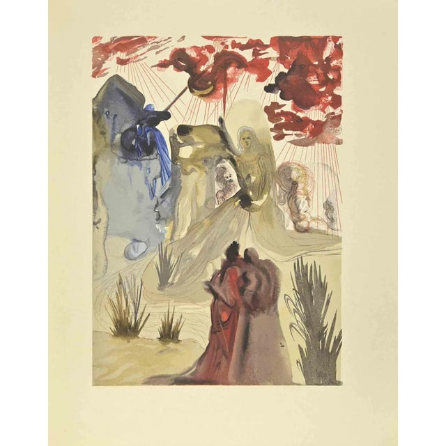 Salvador Dali, The Divine Wood, Woodcut, 1963 For Sale