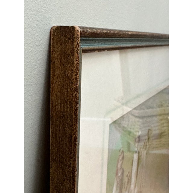 1980s Jean Harris Framed Vintage Watercolor Painting For Sale - Image 5 of 9