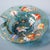 Late 19th Century Moser Turquoise Blue Glass Enameled Butterfly Bowl For Sale - Image 16 of 17