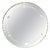 French Art Deco Round Etched Wall Mirror, 1920 For Sale