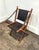 Vintage 1970s Faux Bamboo and Leather Folding Chair For Sale In Dallas - Image 6 of 9
