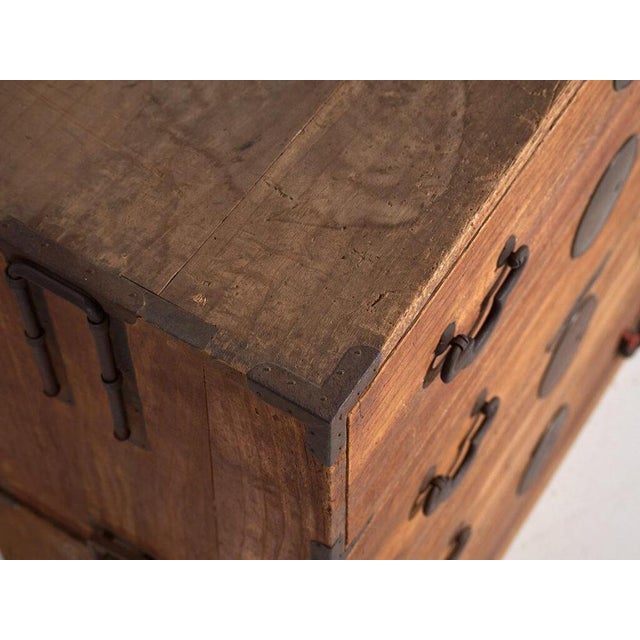 Antique Japanese Tansu Cabinet For Sale - Image 3 of 12