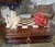 Tuscan Italfama Italian Alabaster Octagonal Chess Board With Drawer & 4.25" Wellington Special Edition Pieces (Includes Original 2017 Receipts & Coa) For Sale - Image 3 of 17