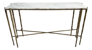 Luna Stone & Bronze Console Table