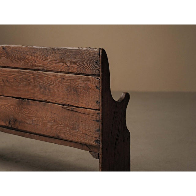 Antique French Primitive Farm Bench, 1800s For Sale - Image 13 of 17