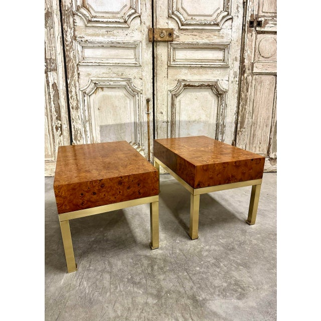 Wood Bedside Tables by Guy Lefèvre, 1970s, Set of 2 For Sale - Image 7 of 10