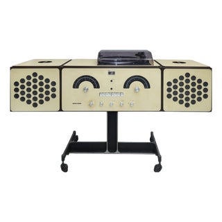 Cream Colour Radio-Phonograph Model RR126 by Achille & Piergiacomo Castiglioni for Brionvega, 1965 For Sale