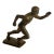 Art Deco Style 1950s Bronze Track and Field Runner Trophy For Sale
