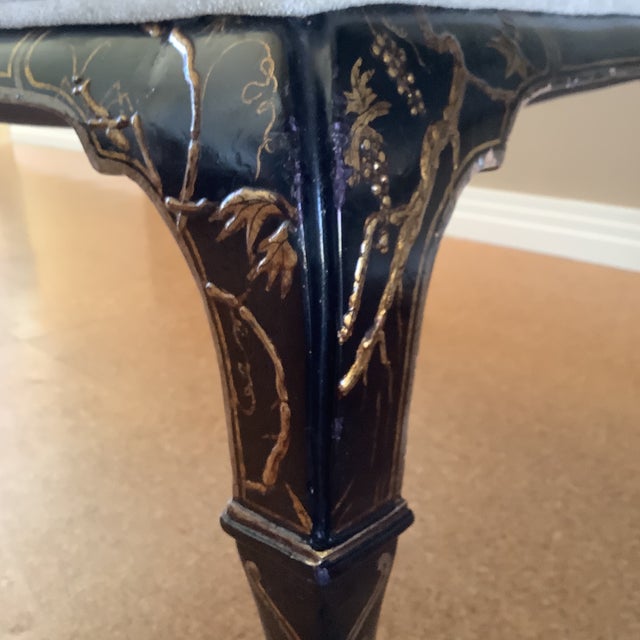 Wood Mid 20th Century Hollywood Regency Chinoiserie Dining/Side Chairs - Set of 2 For Sale - Image 7 of 11