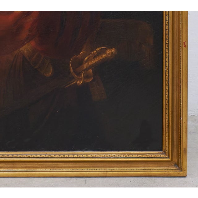 Late 19th Century After Rembrandt "The Prodigal Son in the Tavern" Old Master Style Painting For Sale - Image 5 of 7