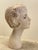 White Vintage 1970s Hat Wig Stand Head Store DIsplay Long Neck Ceramic Mannequin For Sale - Image 8 of 12