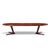 Interform Mid Century Rosewood Expanding Dining Table with 3 Leaves This table measures: 68.75 wide x 47.25 deep x 28.25...