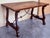 Baroque 20th Dining or Console Table of Walnut with Lyre Legs and Heavy Top, Spain For Sale - Image 3 of 18