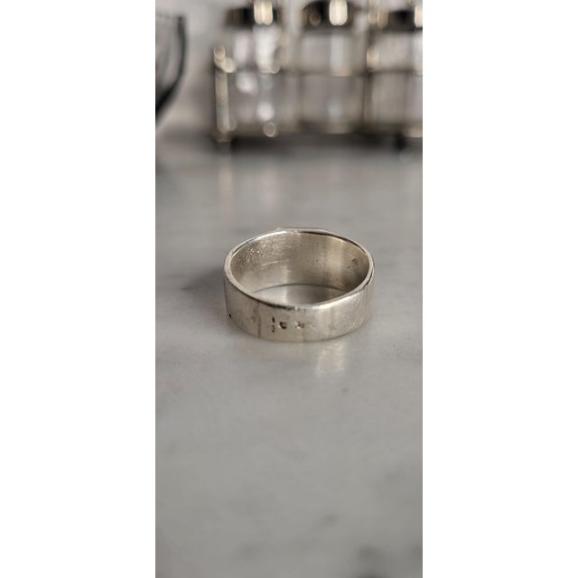 1980s Vintage Silver Ring from Yves Saint Laurent, 1980s For Sale - Image 5 of 6