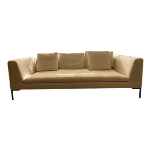 1990s Charles Straight Sofa - Ice Rattier, Attributed