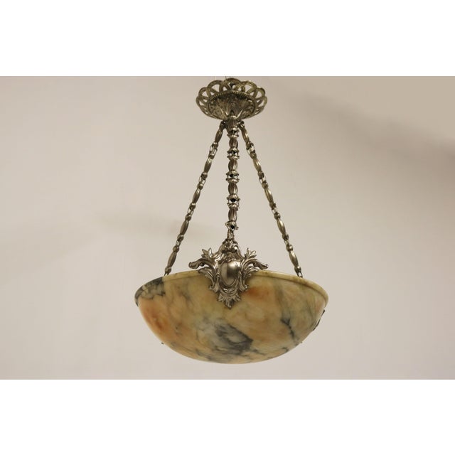 Neo Classical Alabaster Pendant Light, 1880 For Sale - Image 14 of 15
