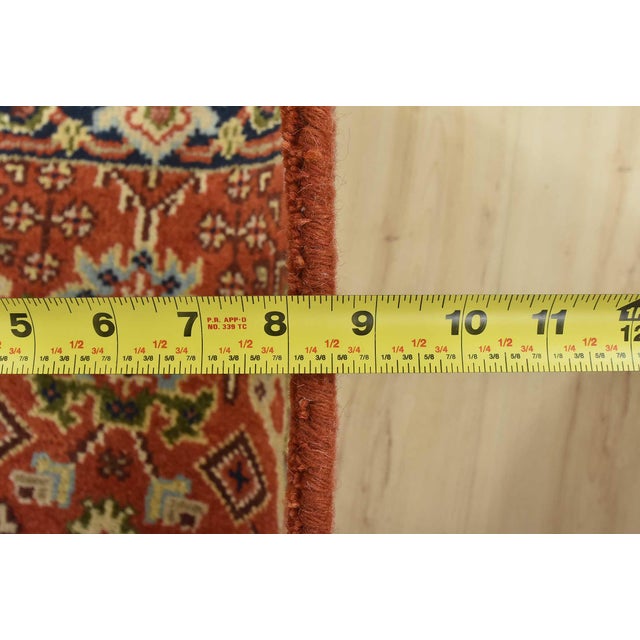 Heriz Runner 2’8” X 10’2” Red Wool Traditional Hand-Knotted Oriental Rug For Sale - Image 12 of 14