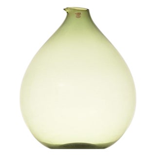 Large Glass Vase attributed to Kjell Blomberg, 1963 For Sale