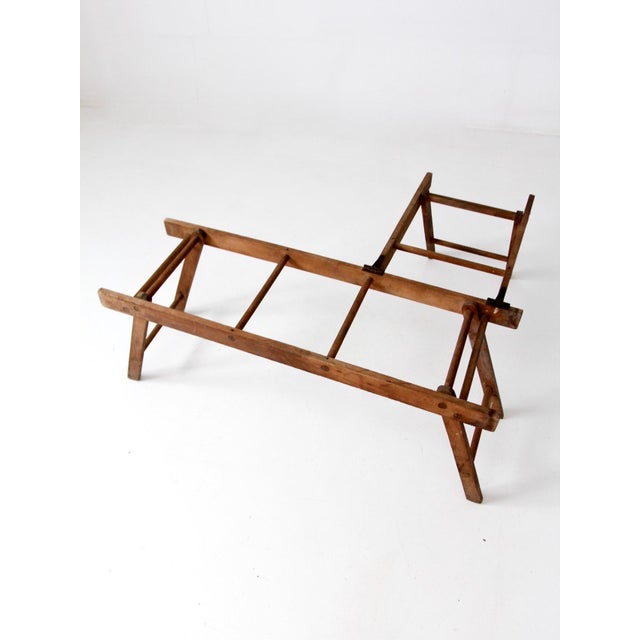 Brown Antique Laundry Stand With Galvanized Tub For Sale - Image 8 of 12