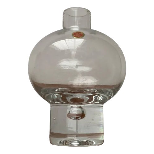 Vintage Italian Glass Bubble Vase For Sale