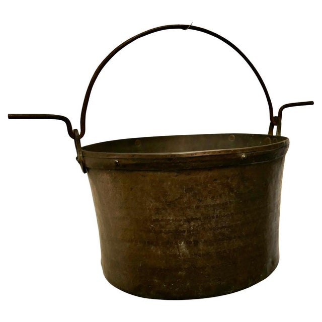 Metal Large 19th Century Copper Cooking Pot, 1850s For Sale - Image 7 of 7