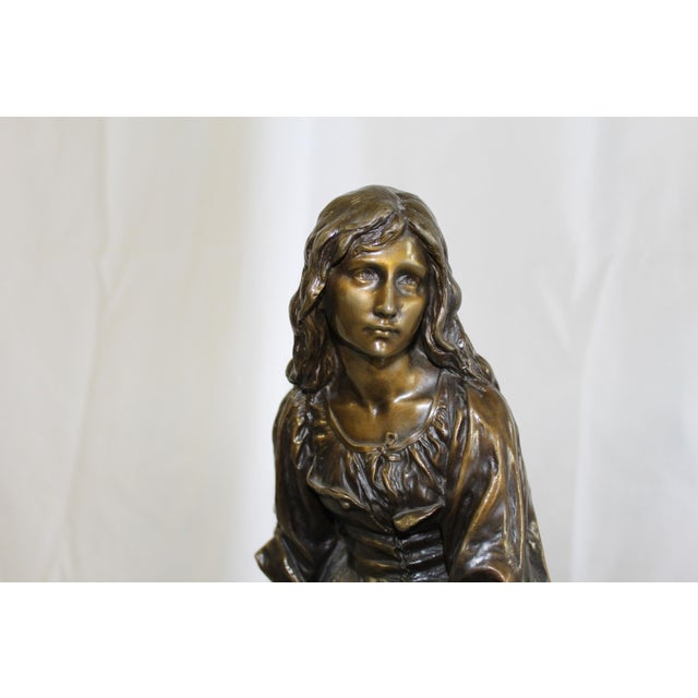 19 Th century Lady Bronze with mandolin Signed For Sale - Image 16 of 18