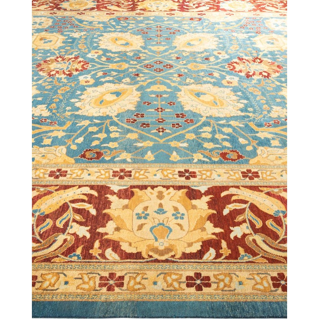 Solo Rugs Eclectic, One-of-a-Kind Hand-Knotted Area Rug - Blue, 12' 1" x 17' 3" For Sale - Image 4 of 8