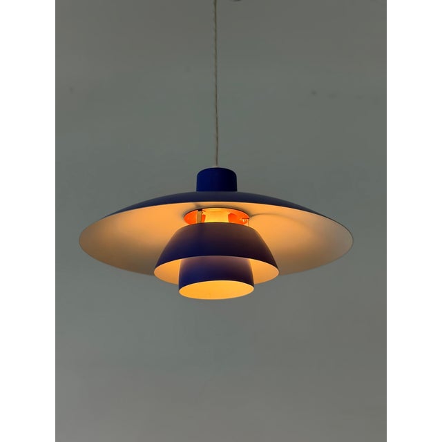 Blue PH 4/3 Pendant Lamp by Poul Henningsen for Louis Poulsen, Denmark, 1970s For Sale - Image 14 of 18