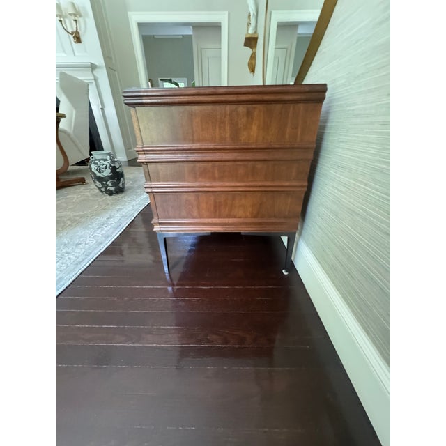Mid-Century Modern Hickory Chair Four-Drawer Walnut Dresser / Credenza For Sale - Image 3 of 4
