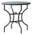 Matthew Izzo Home Moroccan Zellige Tamegroute Green Tile and Iron X Base 32" Round Bistro Table For Sale