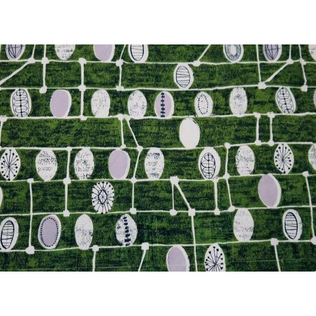 Textile 1950's "Strata" Cotton Fabric Designed by Lucienne Day for Schumacher Curtains For Sale - Image 7 of 8