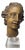 Genovese Artist, Sculpture Depicting the Head of an Angel, 17th Century, Wood For Sale