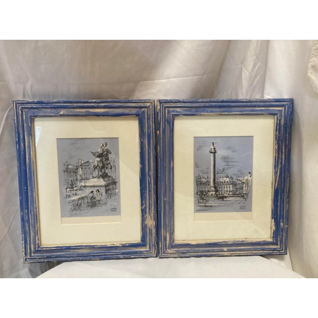 Early 20th Century Vintage Rome Scene Lithograph by Pierre Pages a Pair For Sale - Image 6 of 6