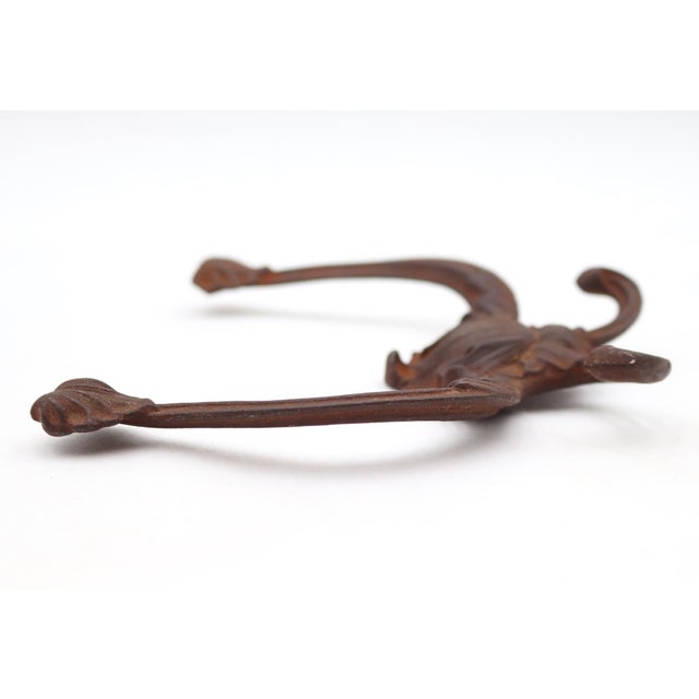 Early 20th Century Early 20th Century Victorian Four Prong Cast Iron Hall Tree Hook For Sale - Image 5 of 6