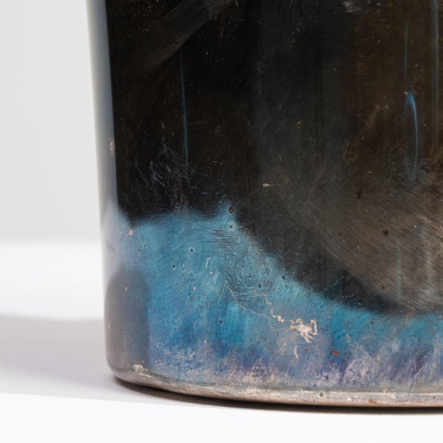Mid 20th Century France Teal Silver Ice Bucket For Sale - Image 9 of 15