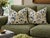 Oscar de la Renta "Susani Trellis" Designer Pillow | 16" x 20" | Blue/Green | Includes Down-Feather Blend Insert Elevate...