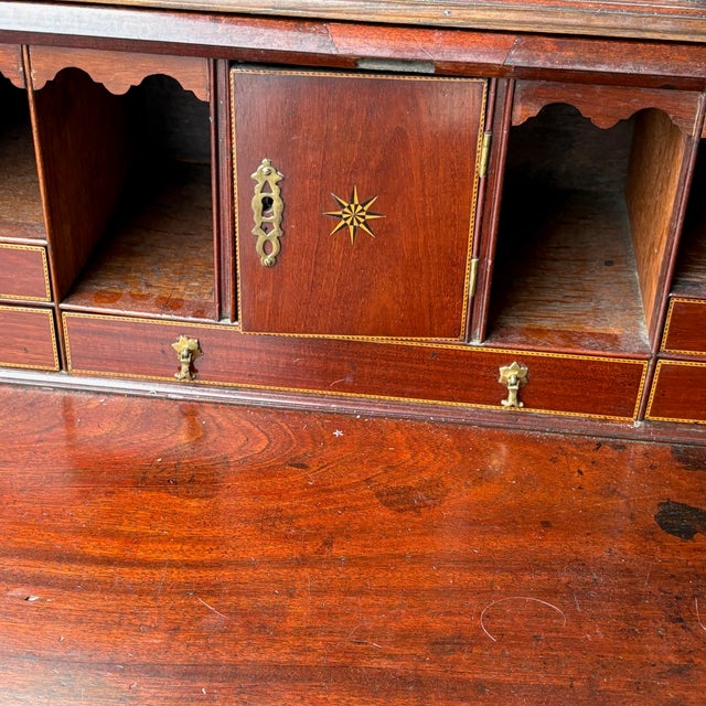 Mid 18th Century 18th Century George III Mahogany Secretary For Sale - Image 5 of 5
