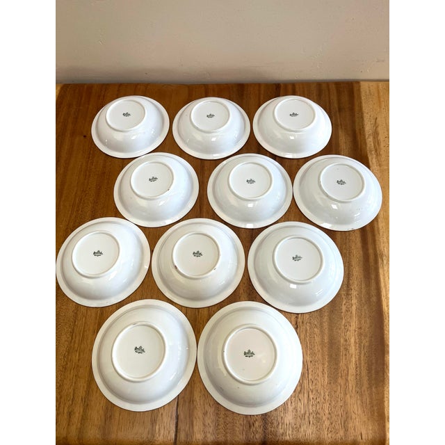 Rosenthal Rosenthal Small Porcelain Bowls With Handpainted 24k Gold B Initial and Wide Trim - Set of 12 For Sale - Image 4 of 10