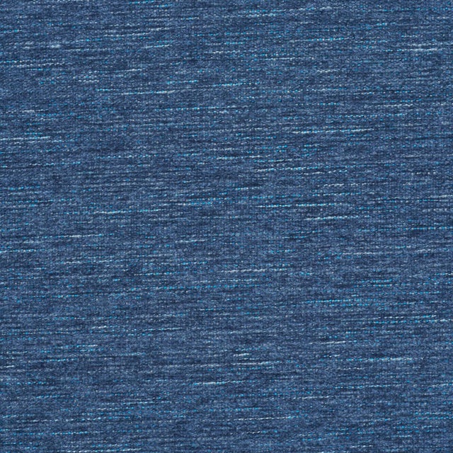 Traditional Schumacher Corbin Performance Chenille Fabric In Indigo For Sale - Image 3 of 4