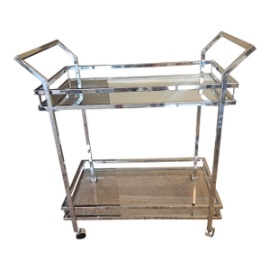 Vintage Chrome Bar Cart